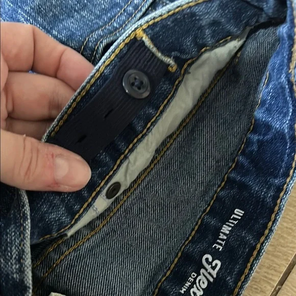 Urban Pipeline Blue Denim Jeans Adjustable Size is Kids 16R Straight Leg Flex - Picture 3 of 6